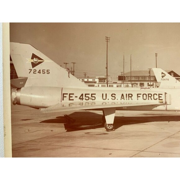 Vtg 1960s Official Photo of USAF Fighter Jet Plane 8x10 Interceptor Squadron Row - Picture 4 of 5